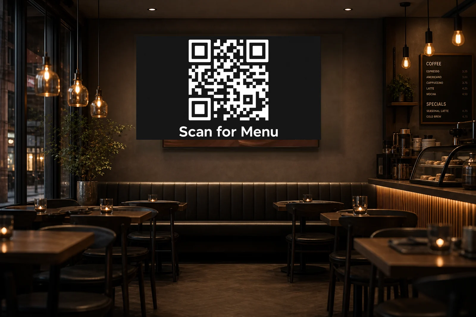 Lunia Sign in a cafés setting